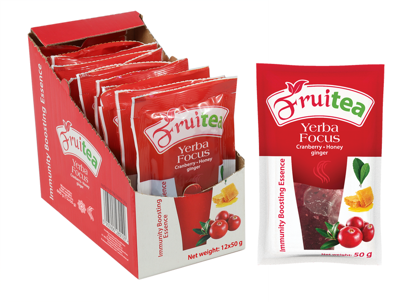 FruiTea Yerba Focus Żurawina (12 sztuk)