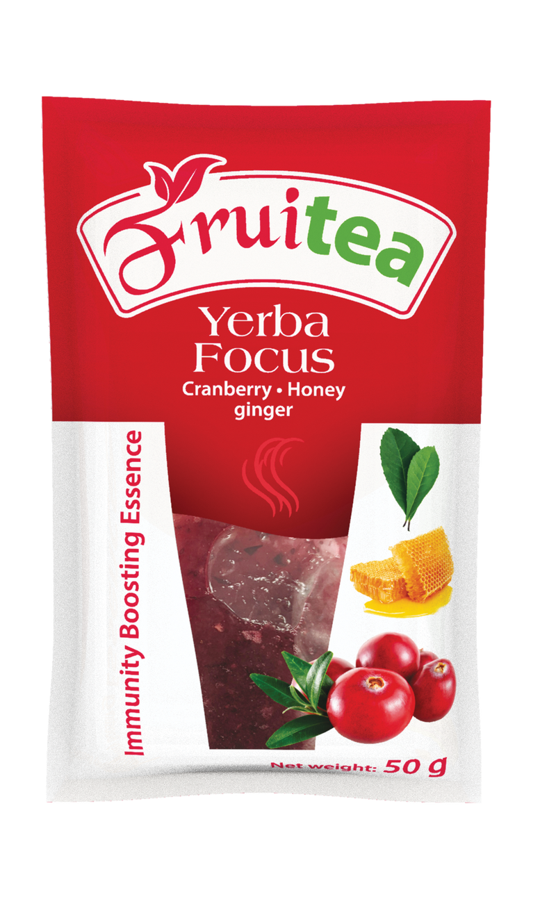 FruiTea Yerba Focus Żurawina (12 sztuk)