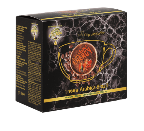 Kawa z kordycepsem CordyGuara Energy ImmBoo w opakowaniu drip bag, 30 szt