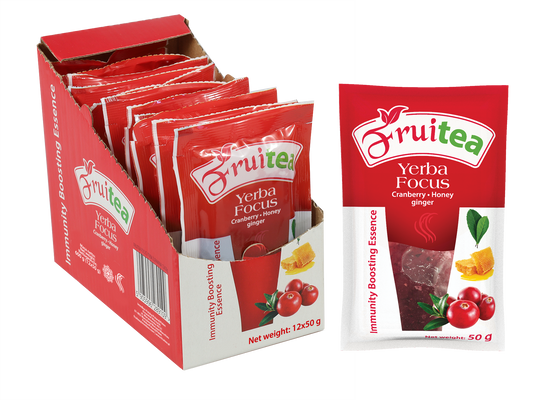 FruiTea Yerba Focus Żurawina (12 sztuk)
