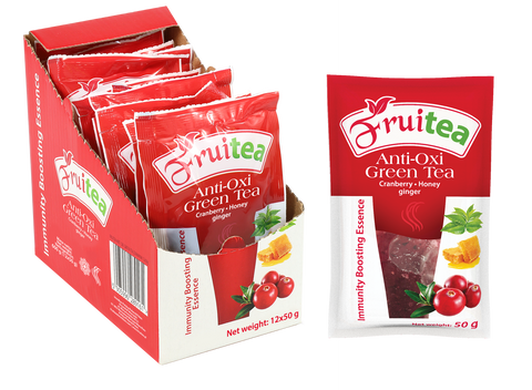 FruiTea Anti-Oxi Green Tea Żurawina (12 sztuk)