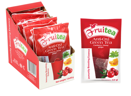 FruiTea Anti-Oxi Green Tea Żurawina (12 sztuk)